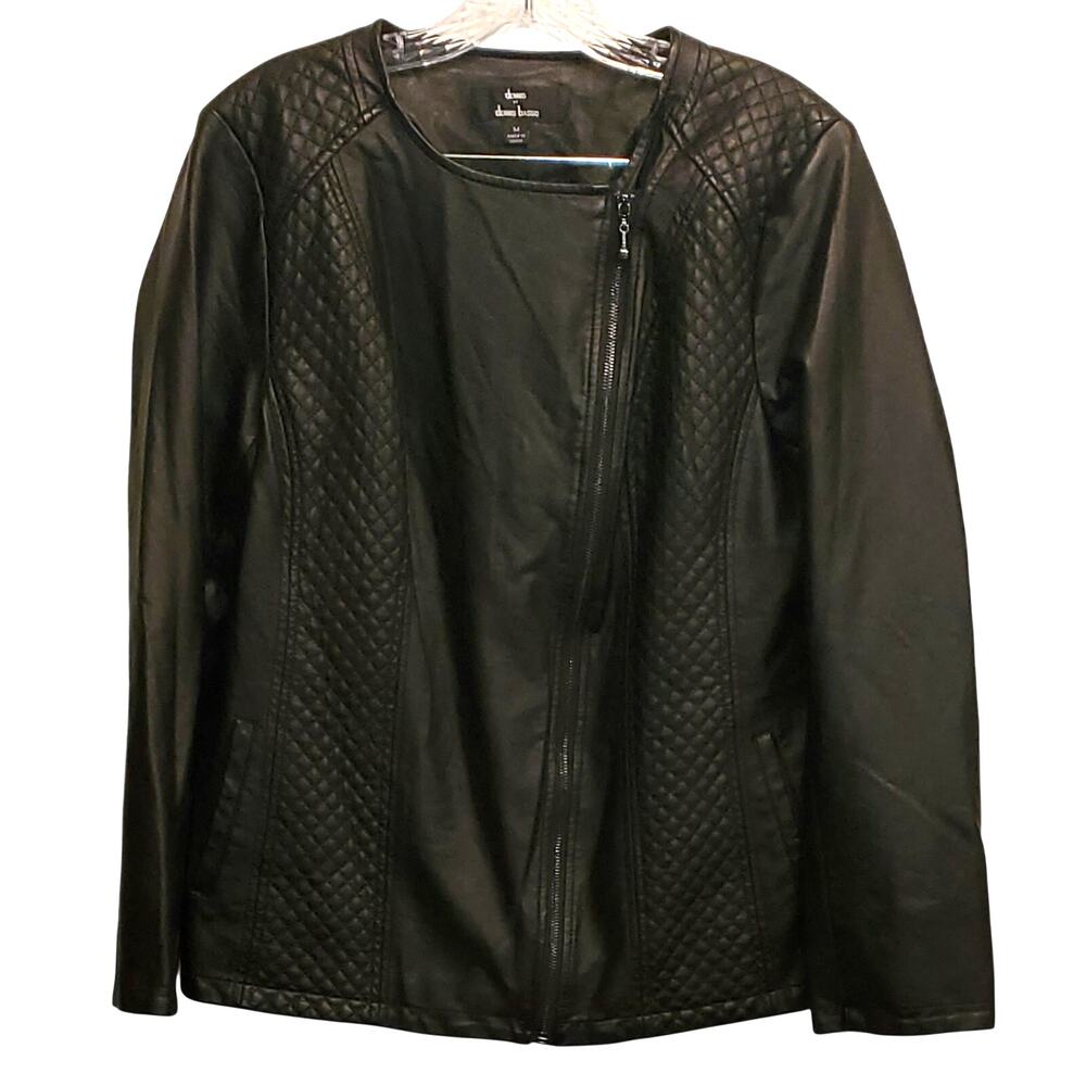 Dennis by Dennis Basso Leather Style Jacket Size Medium